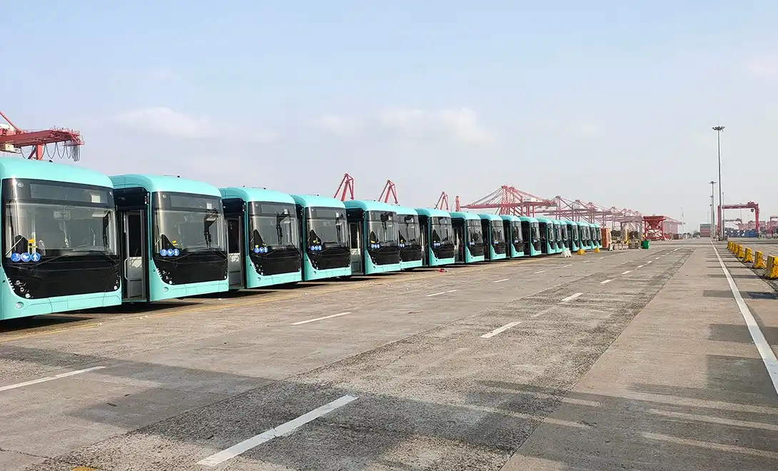 JCM Low Floor Electric City Bus export JCM Low Floor Electric City Bus export