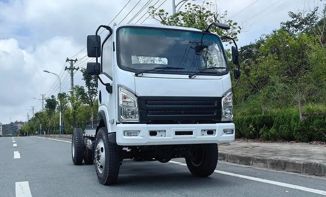 Pure electric 4x4 truck chassis design Pure electric 4x4 truck chassis design